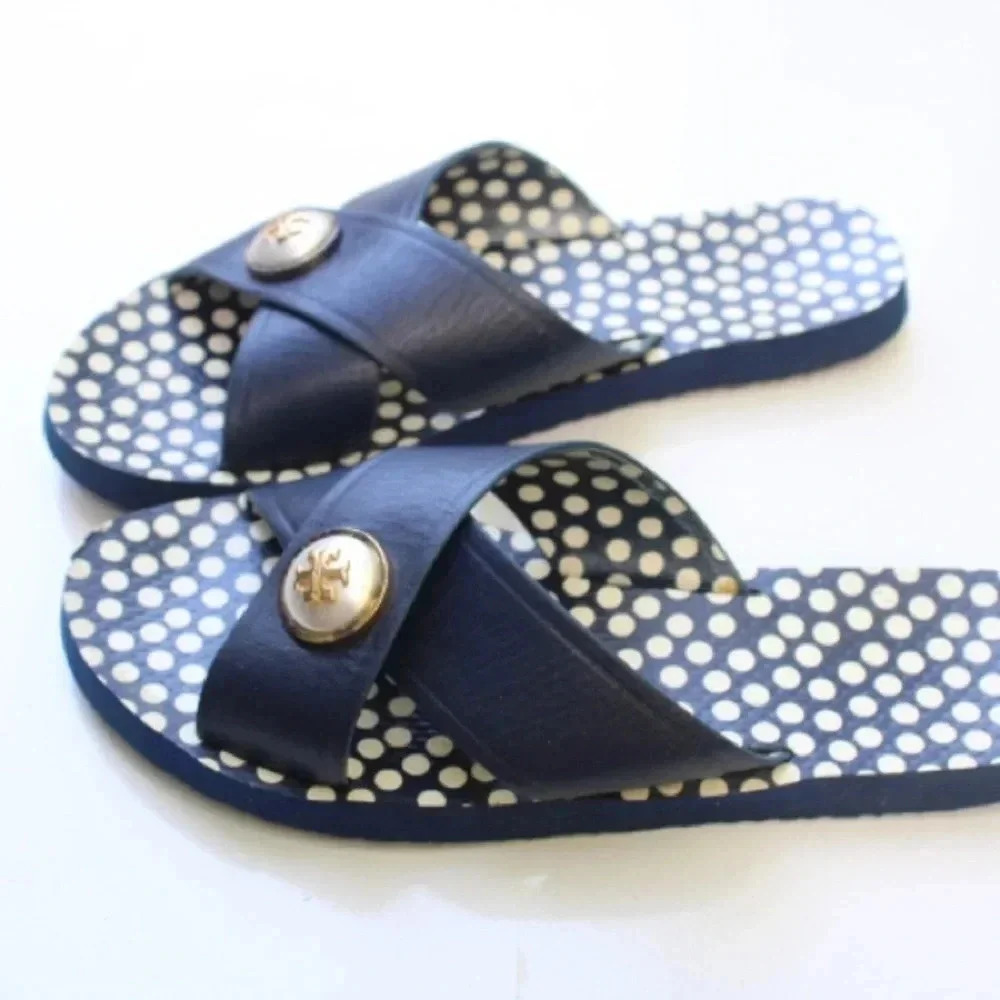 Tory Burch Black and White Sandals - Picture 13 of 16